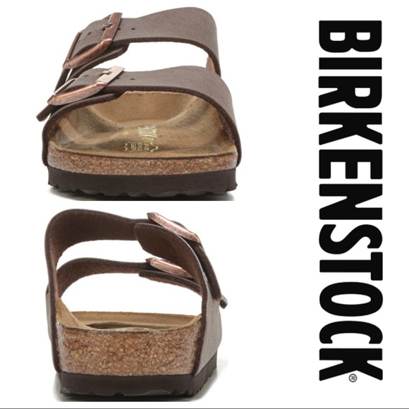 NWT Arizona Birko-Flor Nubuck Mocha Sandals - Picture 3 of 10